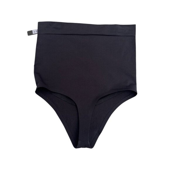 SKIMS Women's XL Onyx Contour Bonded High-rise Stretch-woven Thong Size XL - Picture 6 of 12